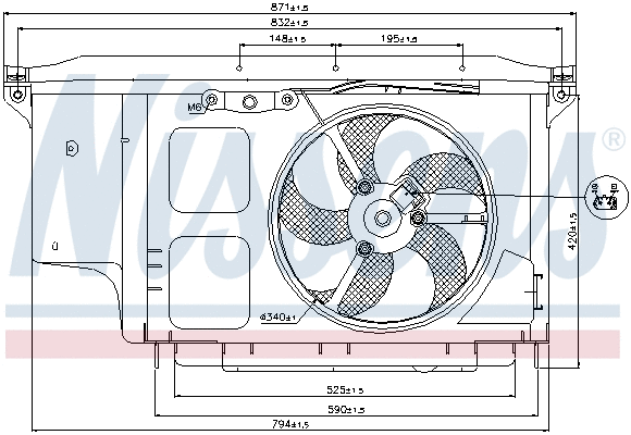 Fan, engine cooling