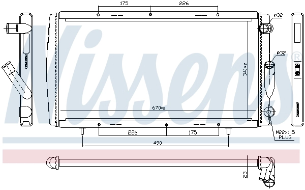 Radiator, engine cooling (696990)