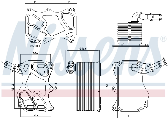 Oil Cooler, engine oil