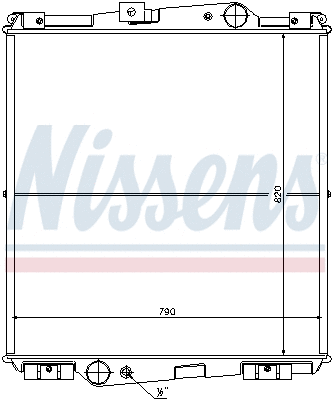 Radiator, engine cooling (65464)