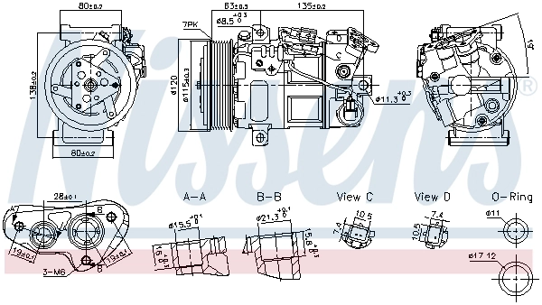 Compressor, air conditioning (891017)