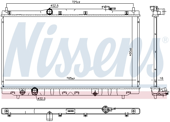 Radiator, engine cooling