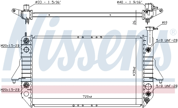 Radiator, engine cooling