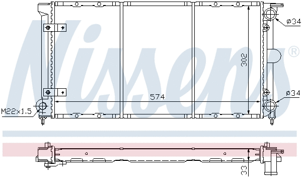 Radiator, engine cooling