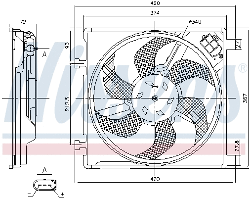 Fan, engine cooling
