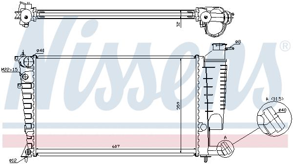 Radiator, engine cooling