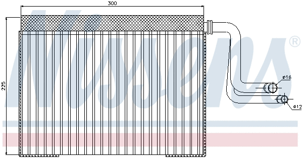 Evaporator, air conditioning