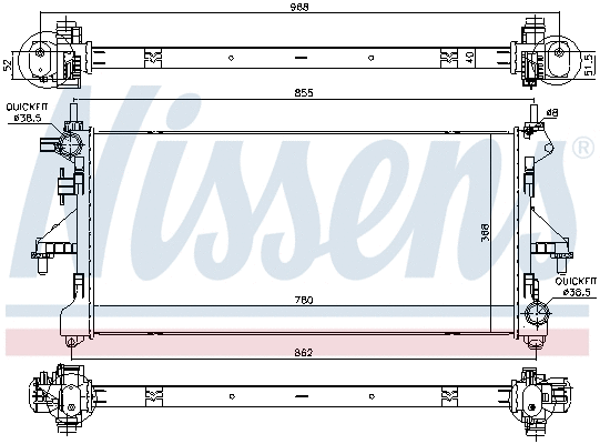 Radiator, engine cooling