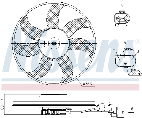 Fan, engine cooling