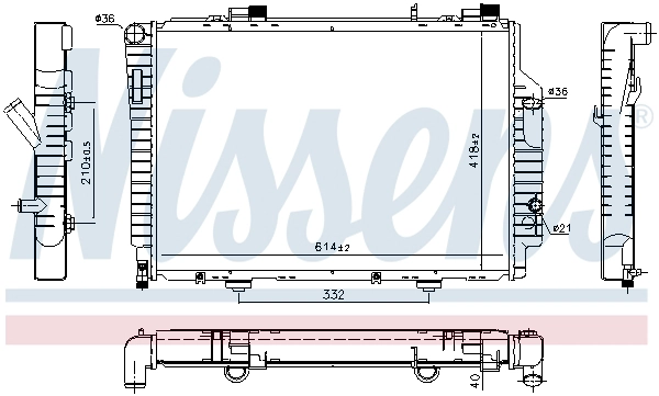 Radiator, engine cooling