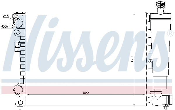 Radiator, engine cooling (693940)