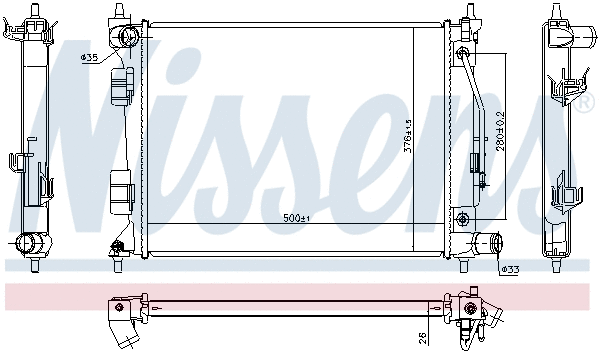 Radiator, engine cooling