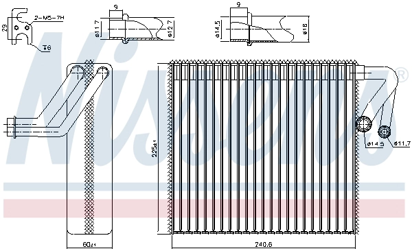 Evaporator, air conditioning