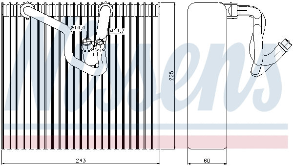 Evaporator, air conditioning