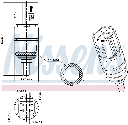 Sensor, coolant temperature