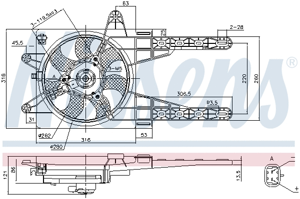 Fan, engine cooling