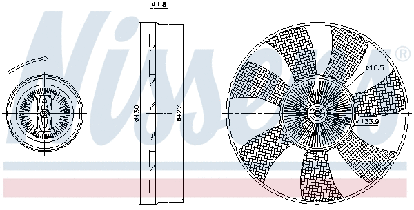 Clutch, radiator fan