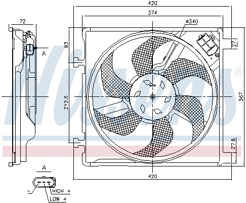 Fan, engine cooling