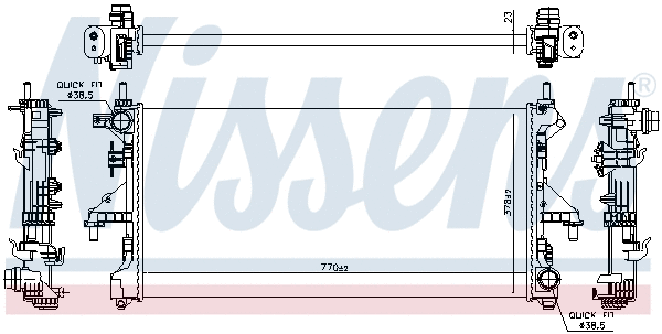 Radiator, engine cooling