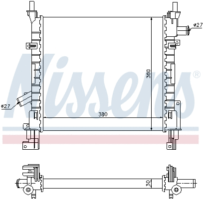 Radiator, engine cooling