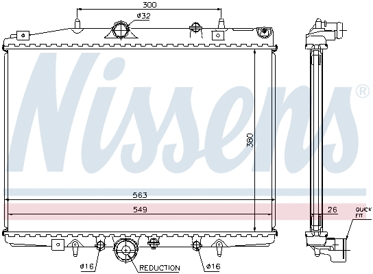 Radiator, engine cooling