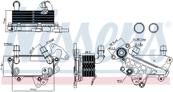 Oil Cooler, automatic transmission