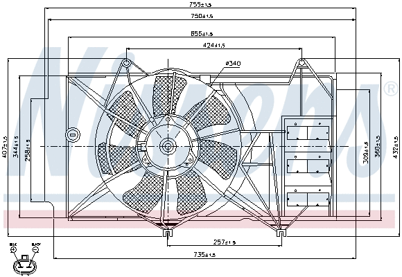 Fan, engine cooling