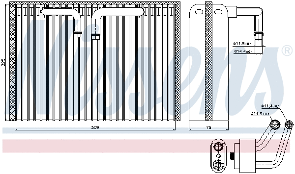 Evaporator, air conditioning