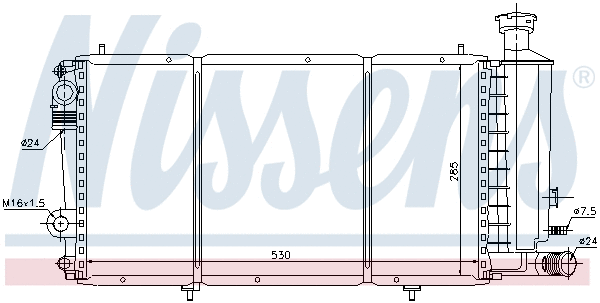 Radiator, engine cooling (691931)