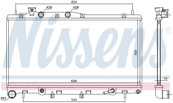 Radiator, engine cooling
