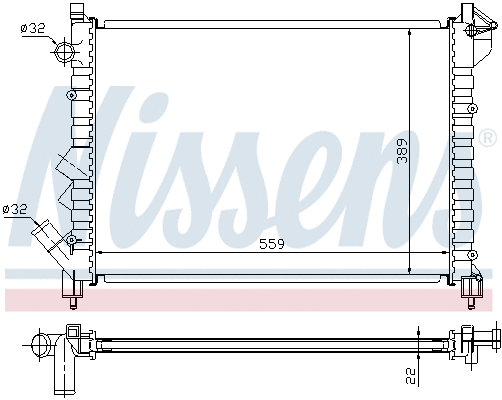 Radiator, engine cooling (691497)