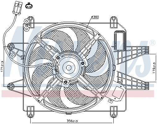 Fan, engine cooling