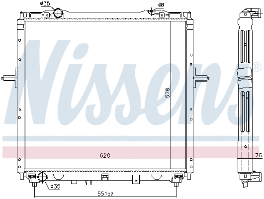 Radiator, engine cooling