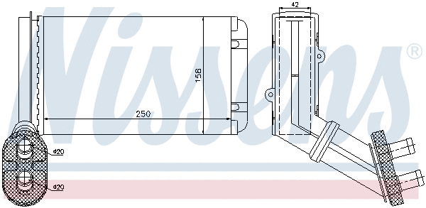 Heat Exchanger, interior heating (73972)
