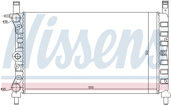 Radiator, engine cooling (693758)