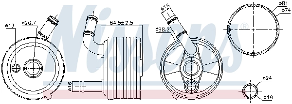 Oil Cooler, automatic transmission