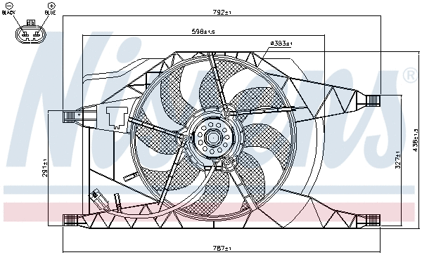 Fan, engine cooling (85258)