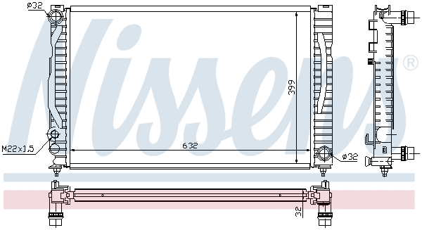 Radiator, engine cooling (694274)