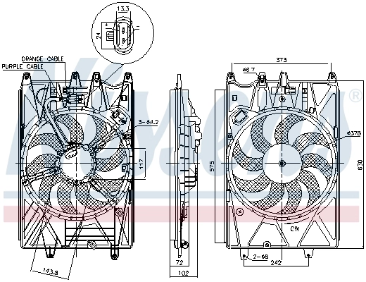 Fan, engine cooling (85937)