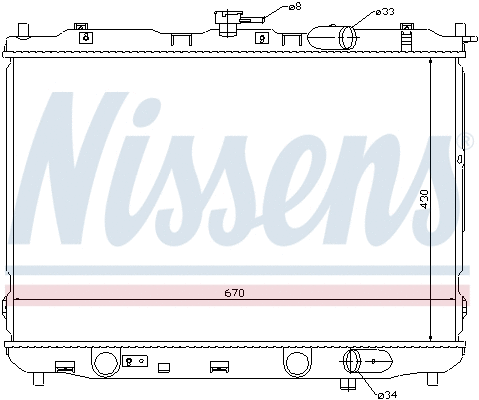 Radiator, engine cooling