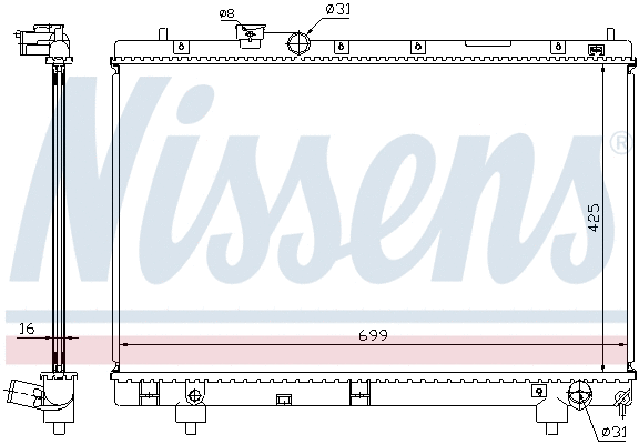Radiator, engine cooling