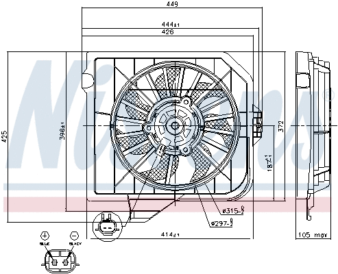 Fan, engine cooling