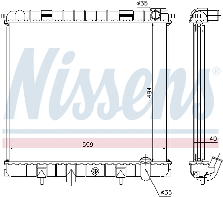 Radiator, engine cooling