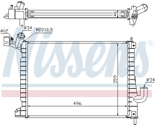 Radiator, engine cooling