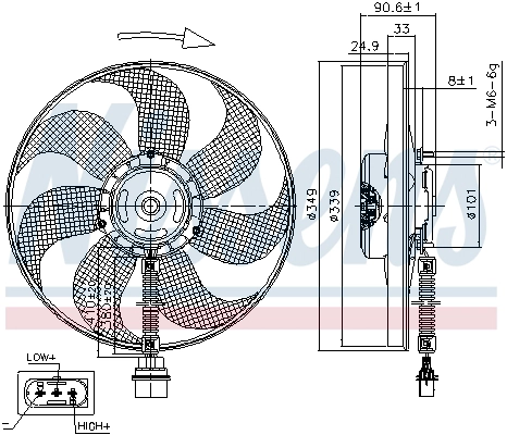 Fan, engine cooling