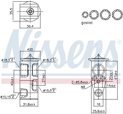 Expansion Valve, air conditioning (999444)