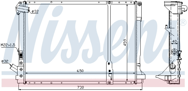 Radiator, engine cooling