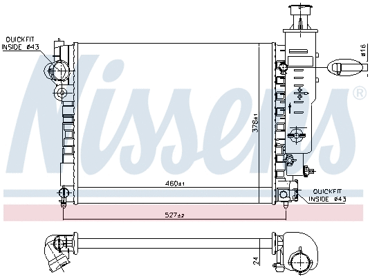 Radiator, engine cooling (693641)