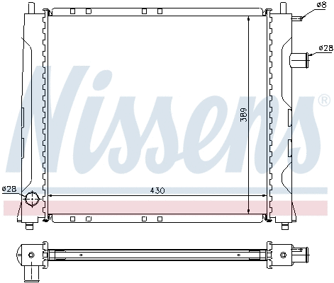 Radiator, engine cooling (698786)
