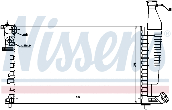 Radiator, engine cooling (697850)